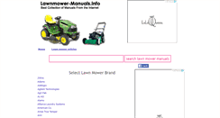 Desktop Screenshot of lawnmower-manuals.info